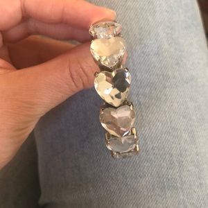 Costume jewelry heart bracelet